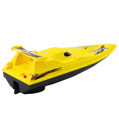 Lean Toys, jacht, pojazd interaktywny, żółty