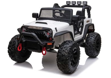 Lean Toys, Jeep JC666, pojazd na akumulator, biały