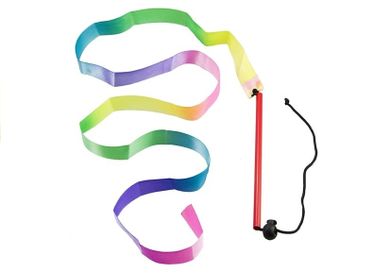Lean Toys, kolorowe wstążki do tańca gimnastyki artystycznej, 121 cm