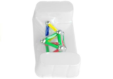 Lean Toys, Magnastix, klocki magnetyczne, 188 elementów