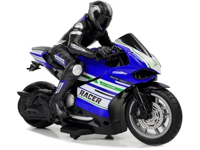Lean Toys, motor sportowy, pojazd zdalnie sterowany, niebieski