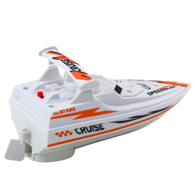 Lean Toys, motorówka, pojazd na baterie, biała
