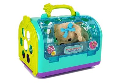 Lean Toys, piesek z transporterem i zestawem weterynarza