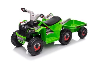 Lean Toys, quad z przyczepą, pojazd na akumulator, zielony, XMX630T