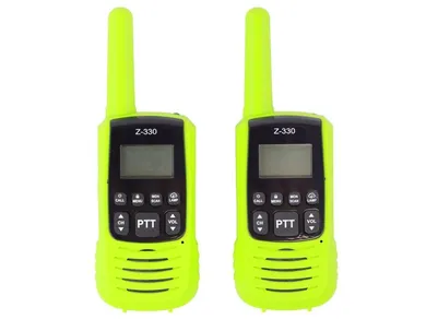 Lean Toys, walkie-talkie, zasięg 3 km, zielone