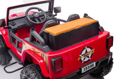 Lean Toys, XB-1118, pojazd na akumulator, czerwony