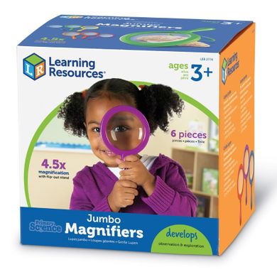 Learning Resources, duża lupa, 4,5x, zestaw 6 szt.