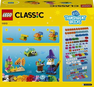 LEGO Classic, Kreatywne przezroczyste klocki, 11013