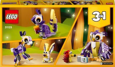 LEGO Creator 3w1, Fantastyczne leśne stworzenia, 31125