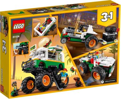 LEGO Creator, Monster truck z burgerami, 31104