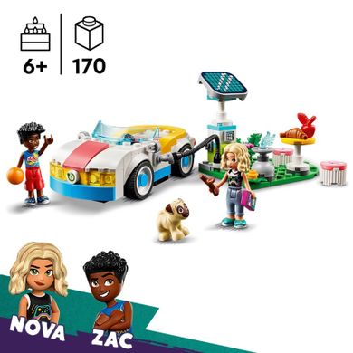LEGO Friends, Samochód elektryczny i stacja ładująca, 42609
