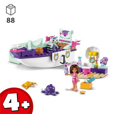 LEGO, Koci Domek Gabi, Statek i spa Gabi i Syrenkotki, 10786