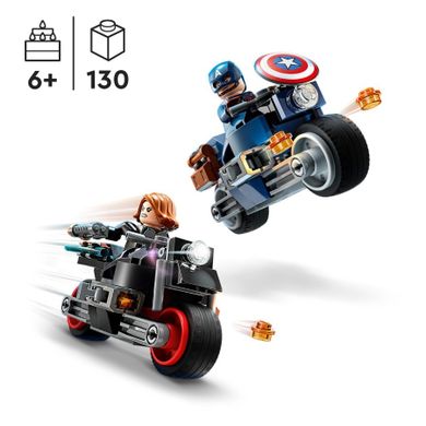 LEGO Marvel, Motocykle Czarnej Wdowy i Kapitana Ameryki, 76260