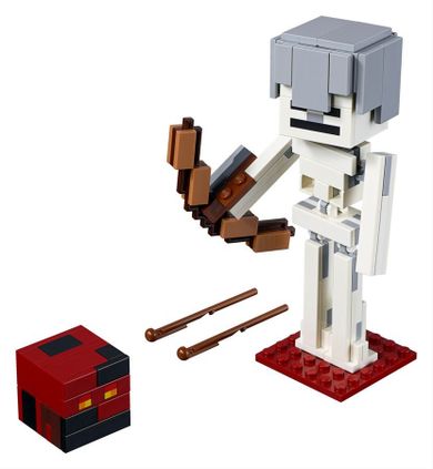 LEGO Minecraft, Minecraft BigFig, szkielet z kostką magmy, 21150