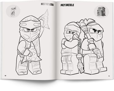 LEGO NINJAGO. Kolorowanka z naklejkami