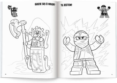 LEGO NINJAGO. Kolorowanka z naklejkami