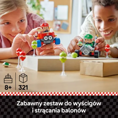 LEGO Super Mario, Mario Kart - Baby Mario kontra Baby Luigi, 72034