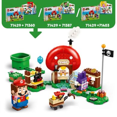 LEGO Super Mario, Nabbit w sklepie Toada - zestaw rozszerzający, 71429