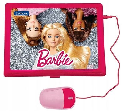 Lexibook, Barbie, laptop edukacyjny, dwujęzyczny, 124 zadań