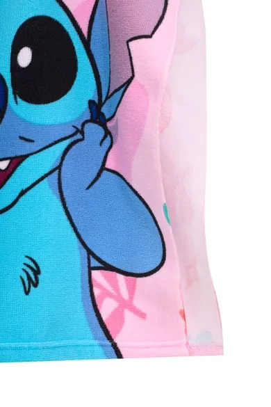 Lilo i Stitch, okrycie kąpielowe, ponczo, róż, 50-100 cm
