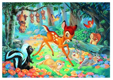 Lisciani, Bambi, puzzle dwustronne Plus, 60 elementów