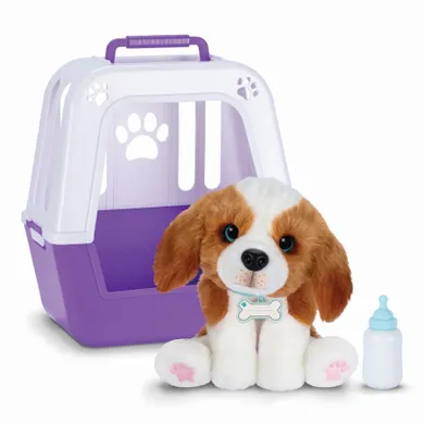 Little Live Pets, Mój Prawdziwy Szczeniaczek, piesek z transporterem, maskotka interaktywna