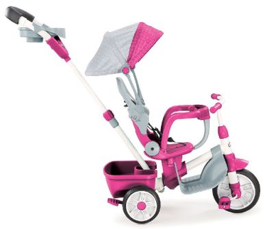 Little Tikes, Perfect Fit, rowerek trzykołowy 4w1, różowy
