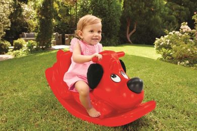 Little Tikes, Piesek Rockin' Puppy, bujak, czerwony