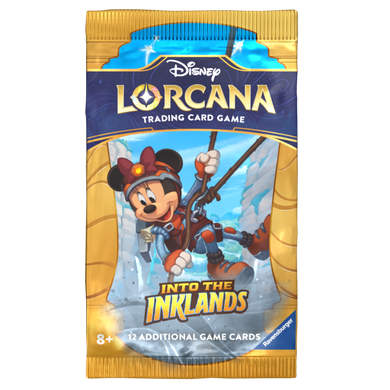 Lorcana, Disney, Into the Inklands, gra karciana, booster, 1 szt.