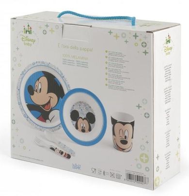Lulabi, Myszka Mickey, zestaw naczyń, 6m+