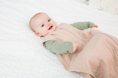 Lulujo, śpiworek do spania, 6-12m, Sand