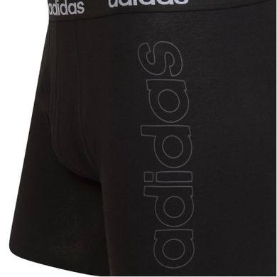 Majtki bokserki męskie, czarne, zestaw, 2 szt., Adidas