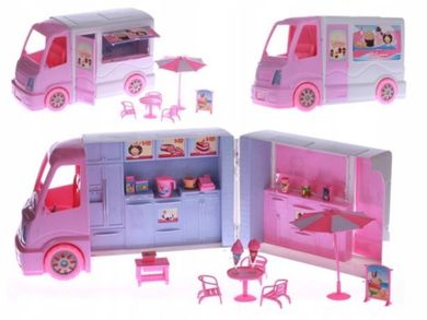 Mała gastronomia, lodziarnia, auto dla lalek na baterie