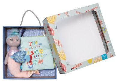 Manhattan Toy, Syrenka, miękka książeczka i lalka