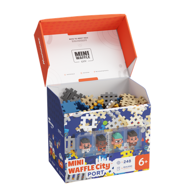 Marioinex, Mini Waffle, Port, klocki konstrukcyjne, 248 elementów