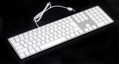 Matias, Mac, klawiatura aluminiowa, HUB 2xUSB, FK318S-UK, Silver