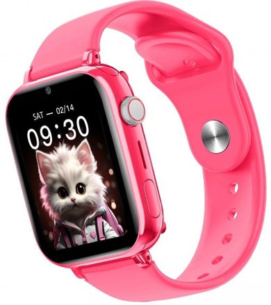 Maxcom, FW59 Kiddo, smartwatch dla dzieci, 4G, różowy