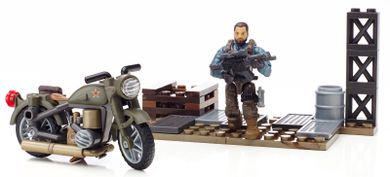Mega Bloks, Call of Duty, Pościg na motorze, klocki, 82 elementy