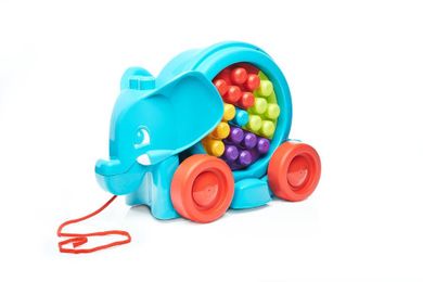 Mega Bloks, Spacerowy słonik, pojazd z klockami, 25 elementów