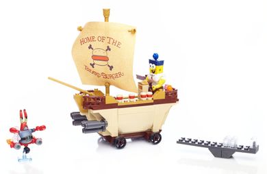 Mega Bloks, SpongeBob, Burgerowy pojazd, klocki, 258 elementów