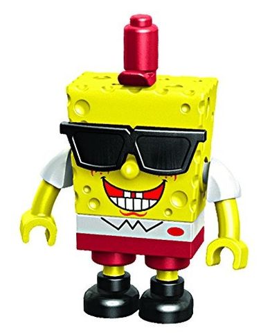 Mega Bloks, SpongeBob rajdowiec, tuba z klockami, 74 elementy