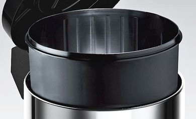 Meliconi, dwukomorowy kosz na śmieci do segregacji Ecolux 60 L, inox