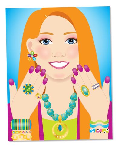 Melissa & Doug, Biżuteria, naklejki