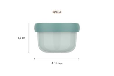 Mepal, Campus, lunchbox, bidon i pojemnik na owoce, zestaw, Cool Blue