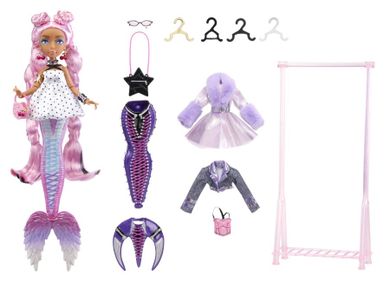 Mermaze Mermaidz, Syrenka, lalka modowa zmieniająca kolor, teal