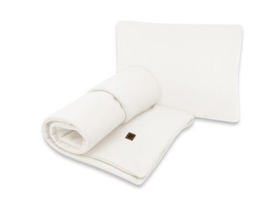 MimiNu, Soft, zestaw: pościel z wypełnieniem, TOG 1.75, ecru, 60-70 cm