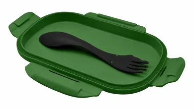 Minecraft, lunchbox + sztućce