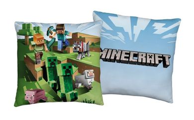 Minecraft, poduszka z wypełnieniem, 40-40 cm