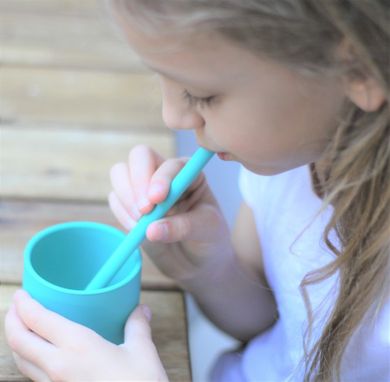 Minikoioi, Girl, słomki silikonowe, 4 szt.