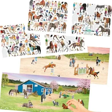 Miss Melody, Happy Horses, zestaw kreatywny z naklejkami